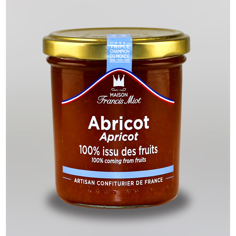 CONFITURE D'ABRICOT 100 % ISSU DES FRUITS