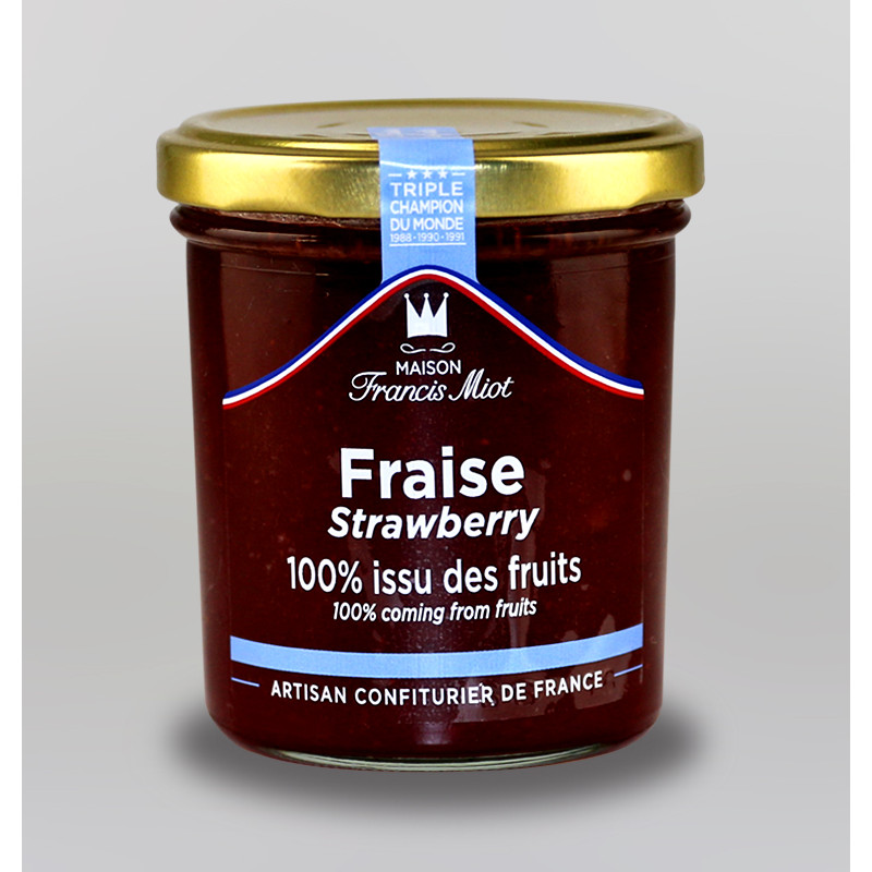 CONFITURE DE FRAISE 100 % ISSU DES FRUITS