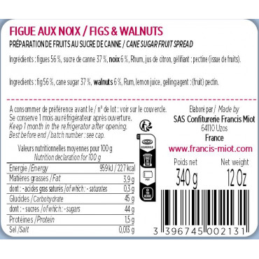 CONFITURE DE FIGUE AU NOIX