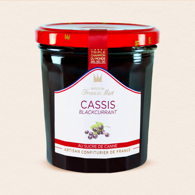 CONFITURE DE CASSIS AU SUCRE DE CANNE