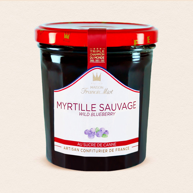 CONFITURE DE MYRTILLE  AU SUCRE DE CANNE