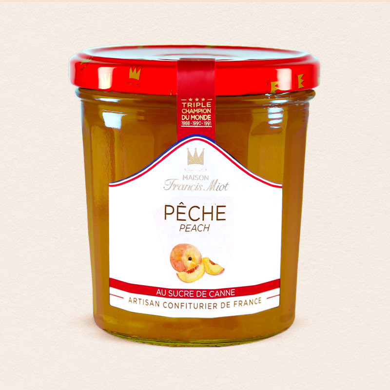 CONFITURE DE PECHE AU SUCRE DE CANNE