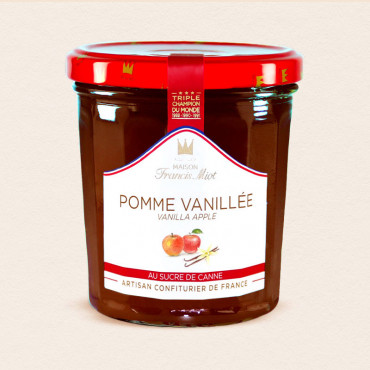 CONFITURE DE POMME VANILLEE AU SUCRE DE CANNE
