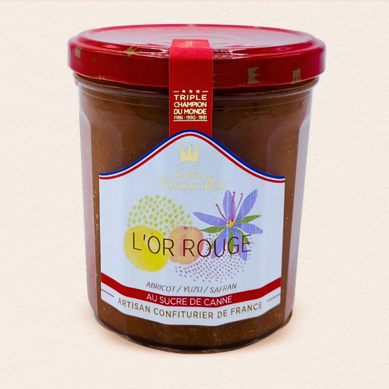 PREPARATION DE FRUITS OR ROUGE AU SUCRE DE CANNE