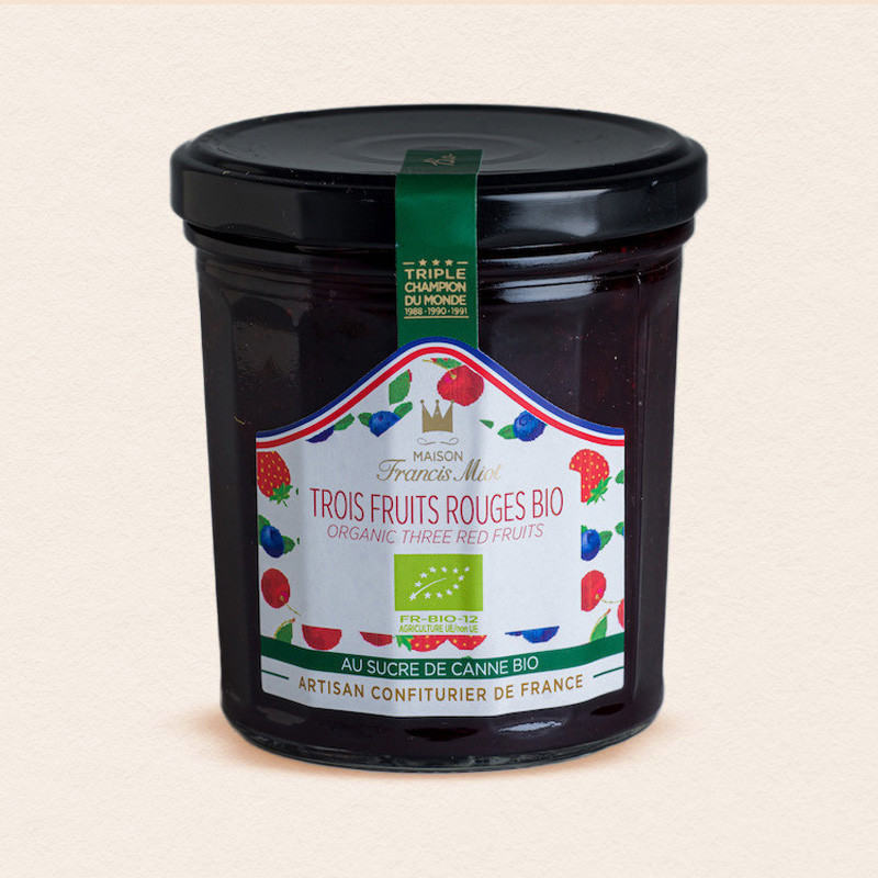 CONFITURE TROIS FRUITS ROUGES BIO