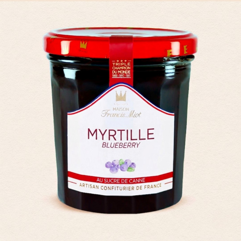 CONFITURE DE MYRTILLE SAUVAGE AU SUCRE DE CANNE