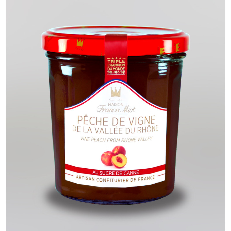 CONFITURE DE PECHE DE VIGNE AU SUCRE DE CANNE