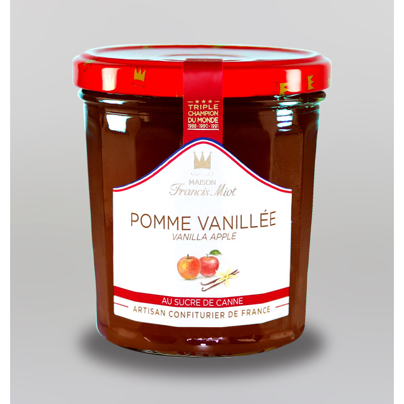 CONFITURE DE POMME VANILLEE AU SUCRE DE CANNE