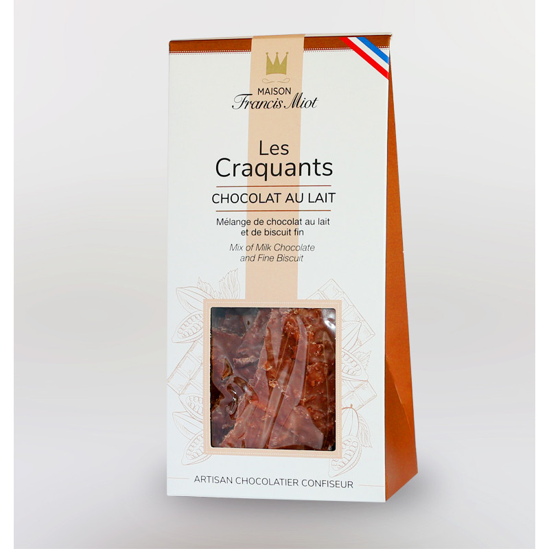 CRAQUANTS CHOCOLAT AU LAIT ET BISCUIT FIN