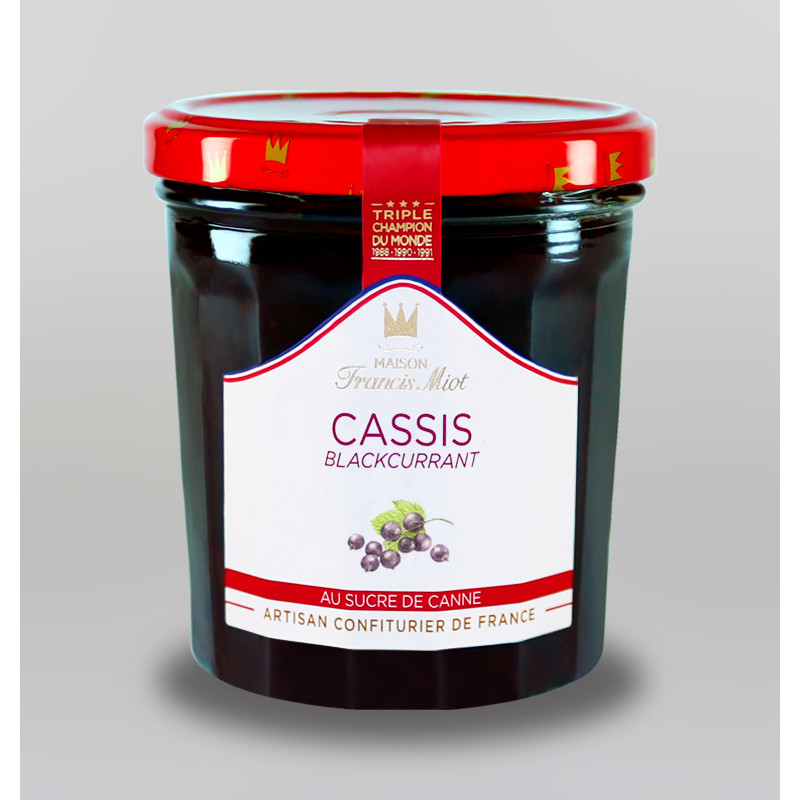 CONFITURE DE CASSIS AU SUCRE DE CANNE