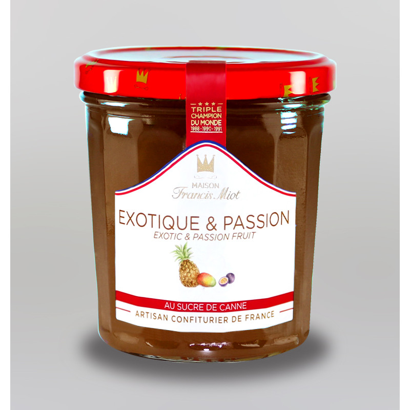 CONFITURE EXOTIQUE PASSION AU SUCRE DE CANNE