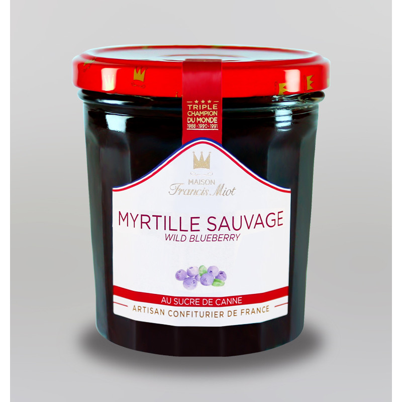 CONFITURE DE MYRTILLE SAUVAGE AU SUCRE DE CANNE