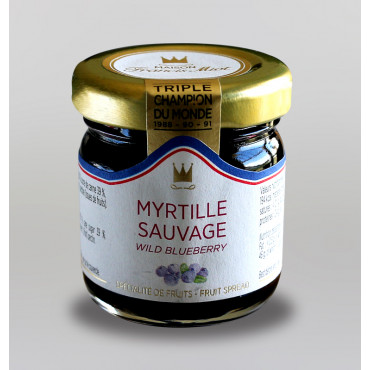 CONFITURE DE MYRTILLE SAUVAGE AU SUCRE DE CANNE