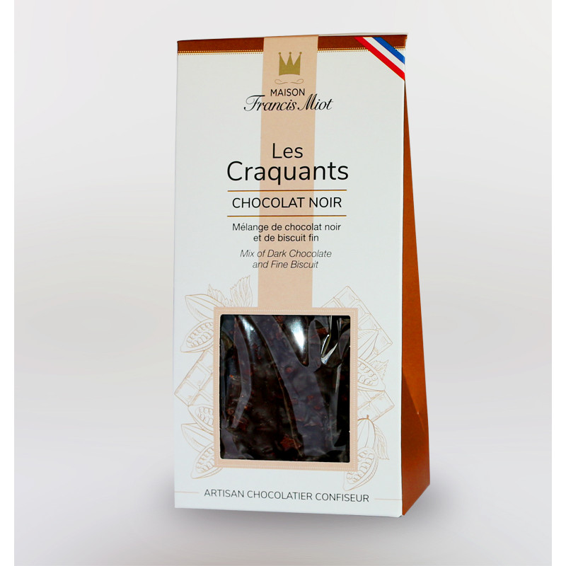 CRAQUANTS CHOCOLAT NOIR ET BISCUIT FIN