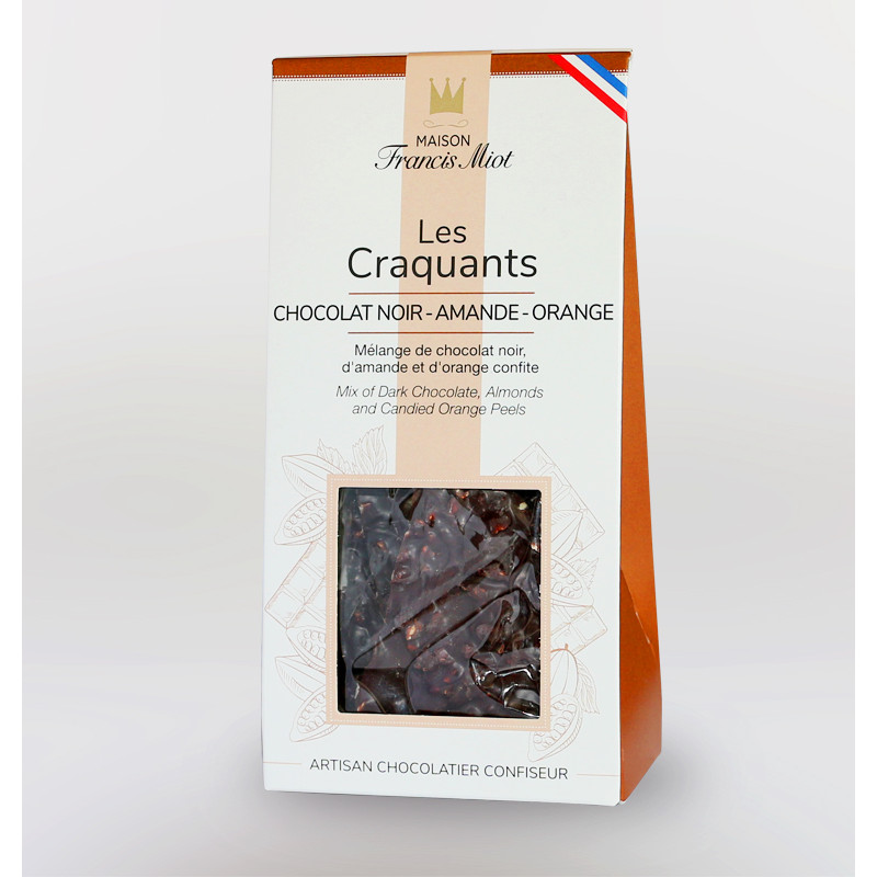 CRAQUANTS CHOCOLAT NOIR - AMANDE - ORANGE