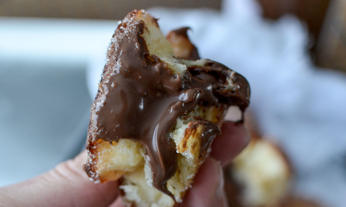 Beignet à la pâte à tartiner