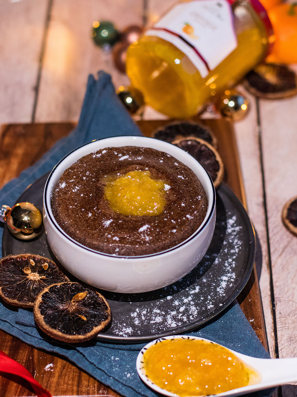 Moelleux chocolat - confiture d'orange