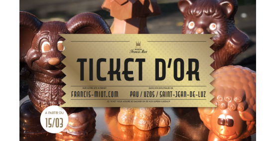 Chasse aux tickets d'or pour Pâques