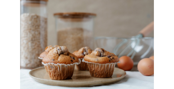 Recette de muffin au cœur pâte à tartiner 