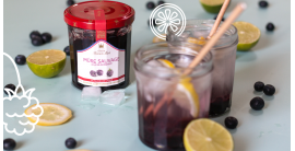 Cocktail gin et confiture de mûre Maison Francis Miot 